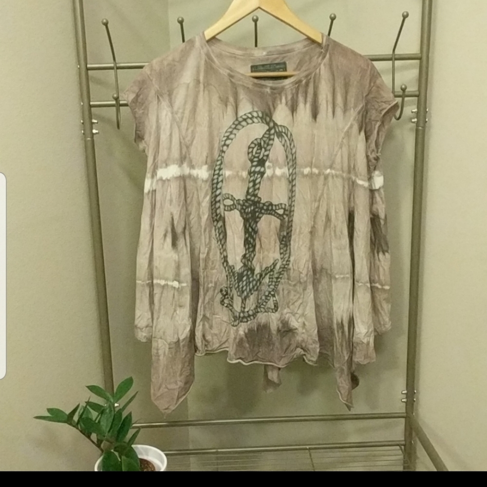 Grunge dye all saints flowy top